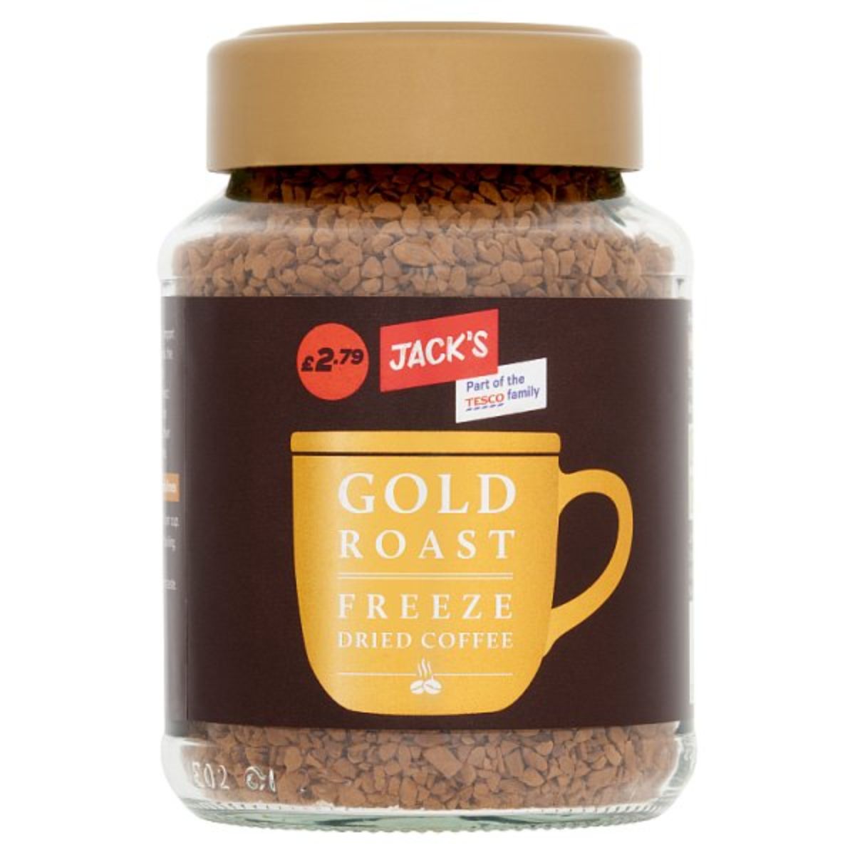 A jar of Jacks - Gold Roast Freeze Dried Coffee - 90g.