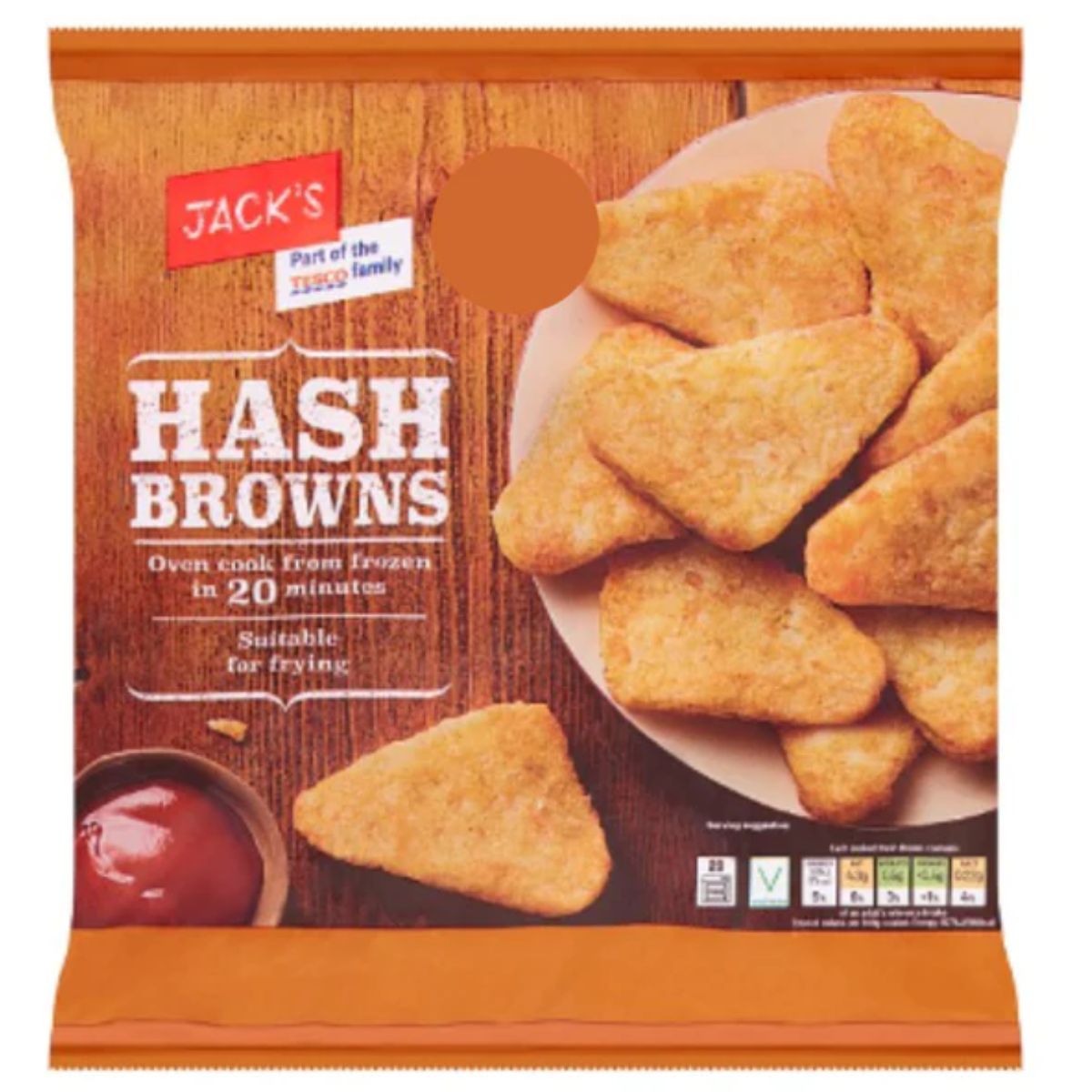 Jacks - Hash Browns - 700g on a white background.
