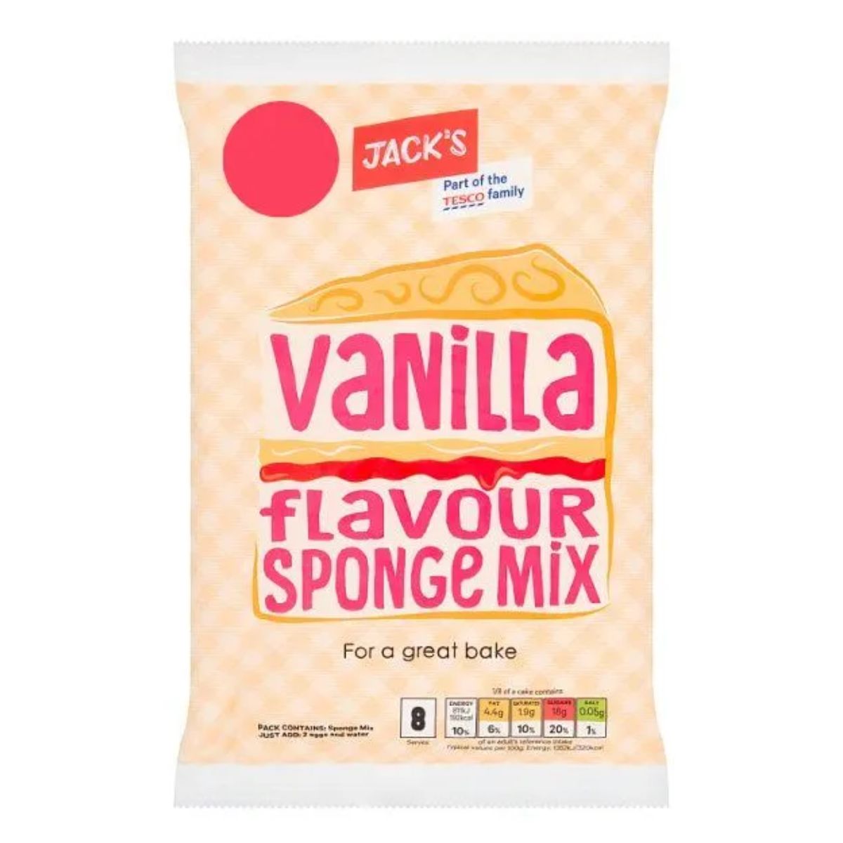 Jacks - Vanilla Flavour Sponge Mix - 400g