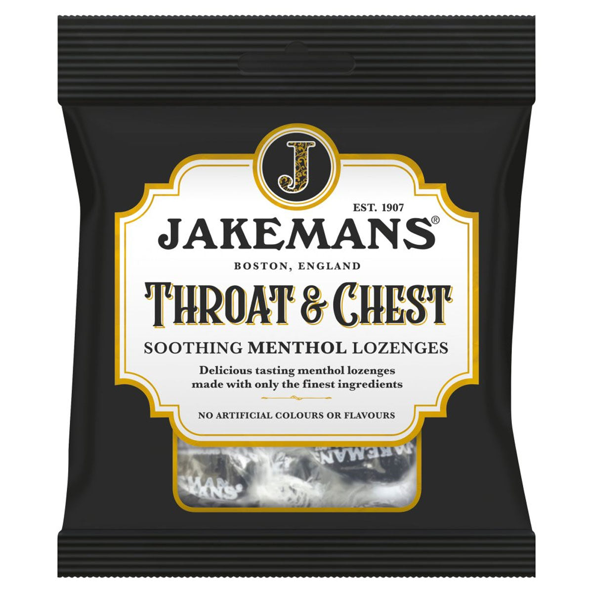 Jakemans - Throat & Chest Soothing Menthol Lozenges - 73g - Continental Food Store