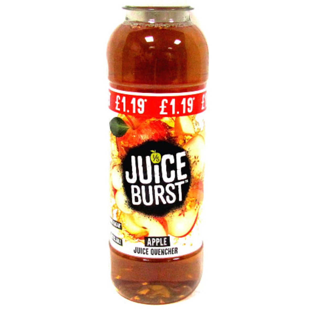 A Juice Burst - Apple Juice - 400ml burst on a white background. A Juice Burst - Apple Juice - 400ml burst on a white background.
