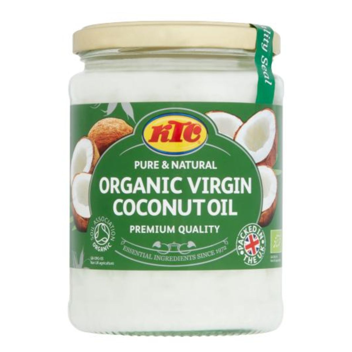 A jar of KTC - Organic Virgin Coconut Oil - 500ml.