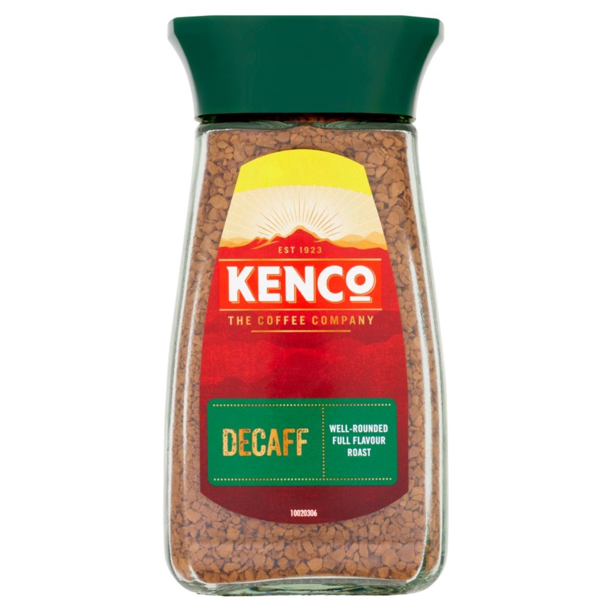 A jar of Kenco - Decaff Instant Coffee - 100g.