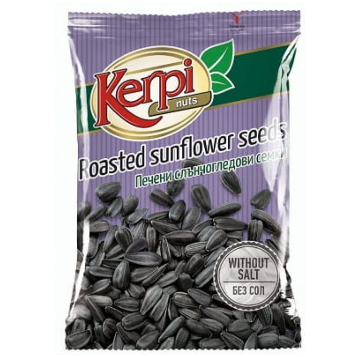 A pack of Kerpi Roasted Sunflower Seeds Without Salt - 90g.