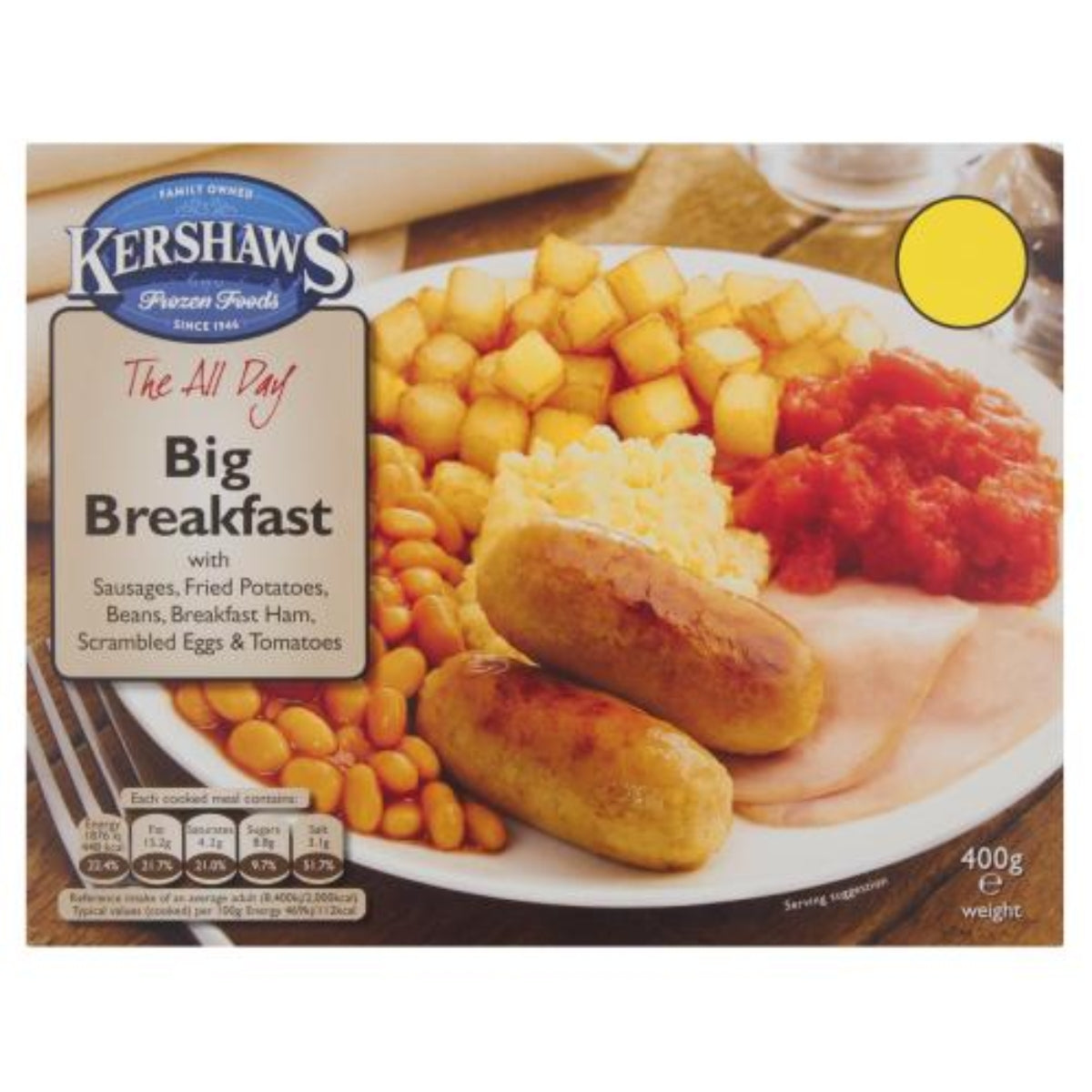 A box of Kershaws - Big Breakfast - 400g. A box of Kershaws - Big Breakfast - 400g.