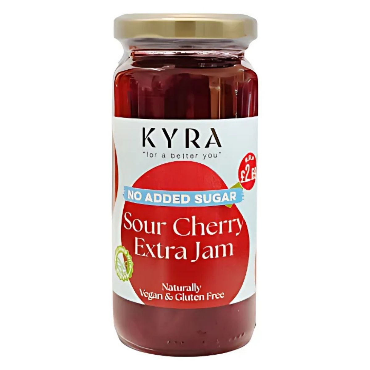 Experience the delightful taste of Kyra's Sour Cherry Jam (No Added Sugar) for only £2.99. Naturally vegan and gluten-free, this 280g jar offers a sweet indulgence with no compromises. Experience the delightful taste of Kyra's Sour Cherry Jam (No Added Sugar) for only £2.99. Naturally vegan and gluten-free, this 280g jar offers a sweet indulgence with no compromises.