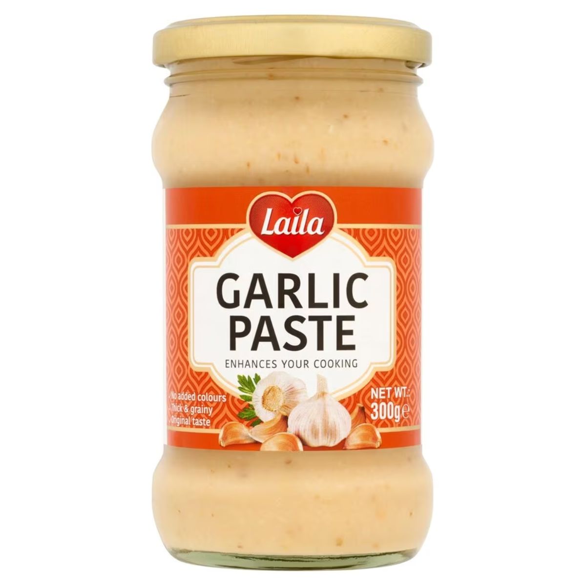 A Laila - Garlic Paste - 300g on a white background.