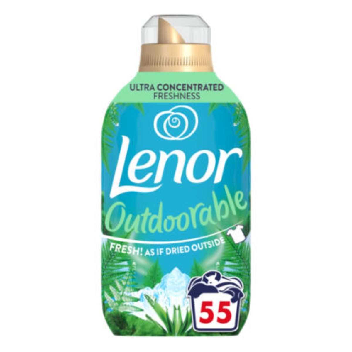 Lenor - Outdoorable Fabric Conditioner 55 Washes - 770ml - 500 ml.
