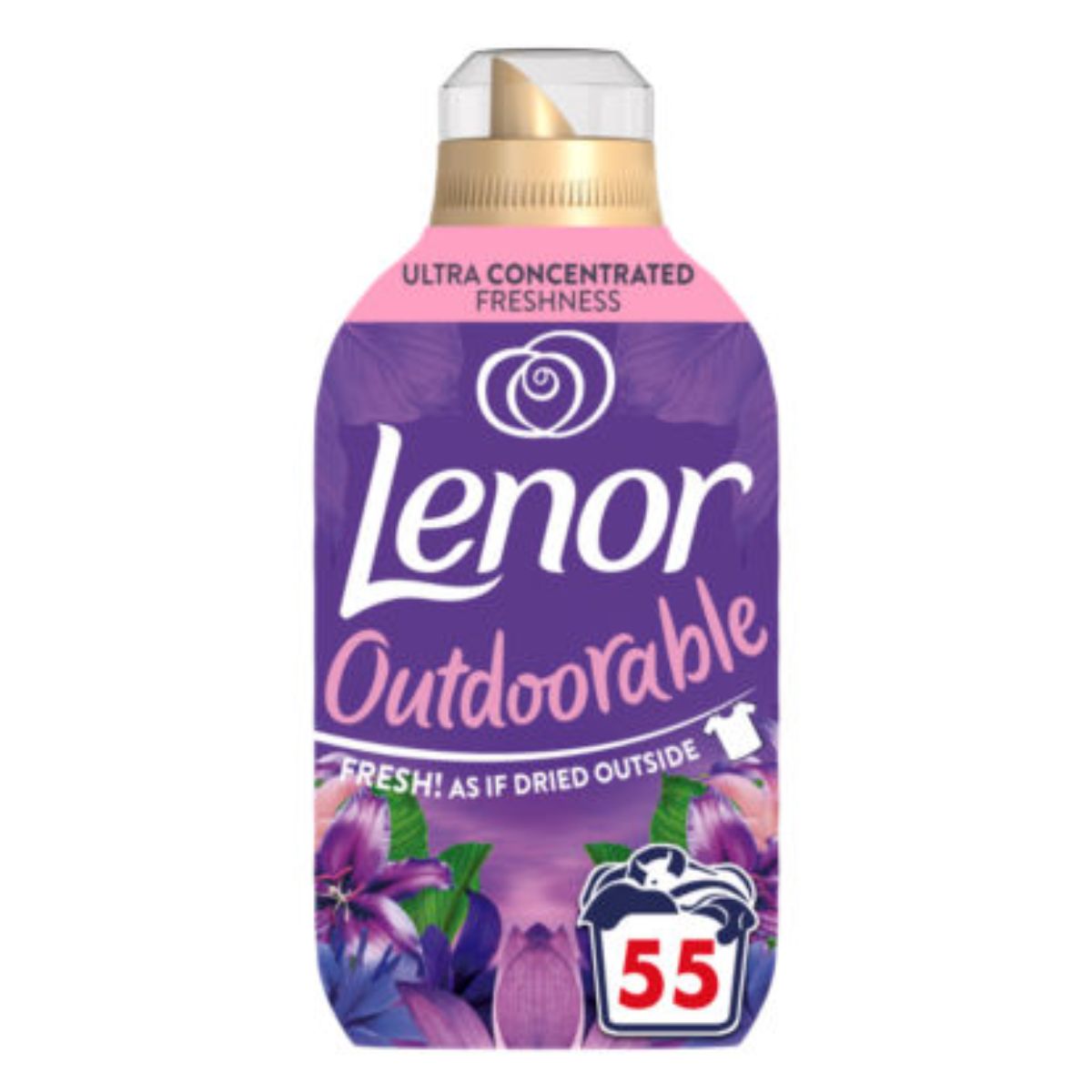 Lenor - Outdoorable Fabric Conditioner 55 Washes - 770ml, 50 ml.