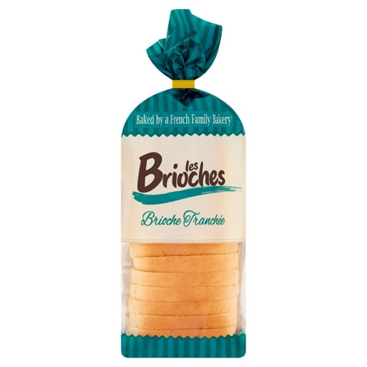 A bag of Les - Brioches Brioche Tranchée - 500g with a label on it.