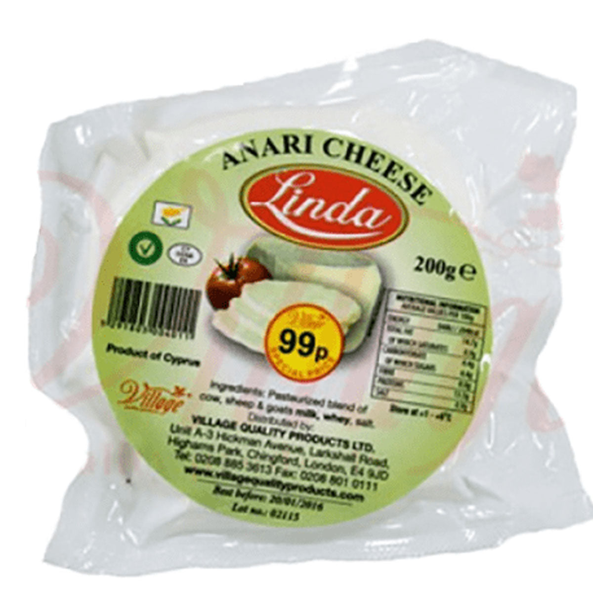 Linda - Anari Cheese - 200g from Linda.