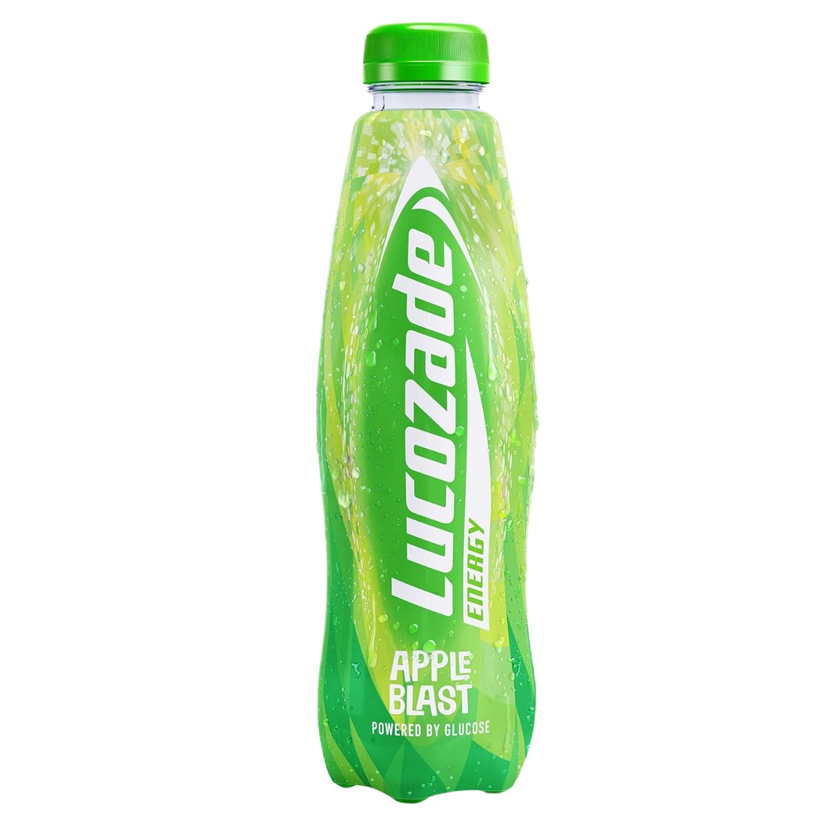 A bottle of Lucozade - Energy Apple Blast - 900ml on a white background. A bottle of Lucozade - Energy Apple Blast - 900ml on a white background.