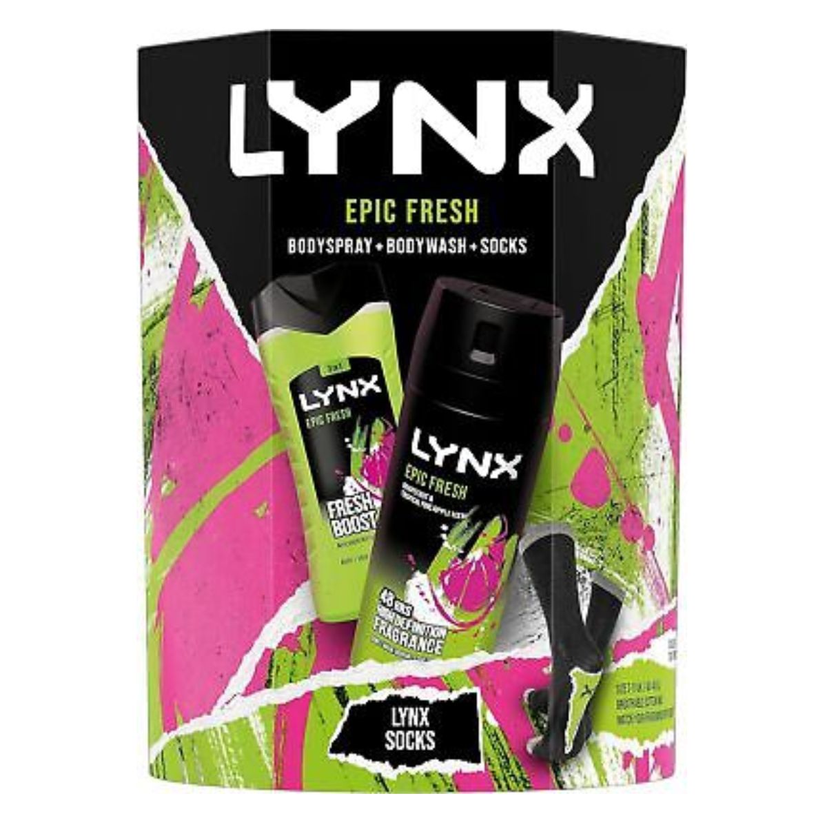 Lynx - Epic Fresh Duo & Socks Deodorant Gift Set - 1pcs deodorant. Lynx - Epic Fresh Duo & Socks Deodorant Gift Set - 1pcs deodorant.