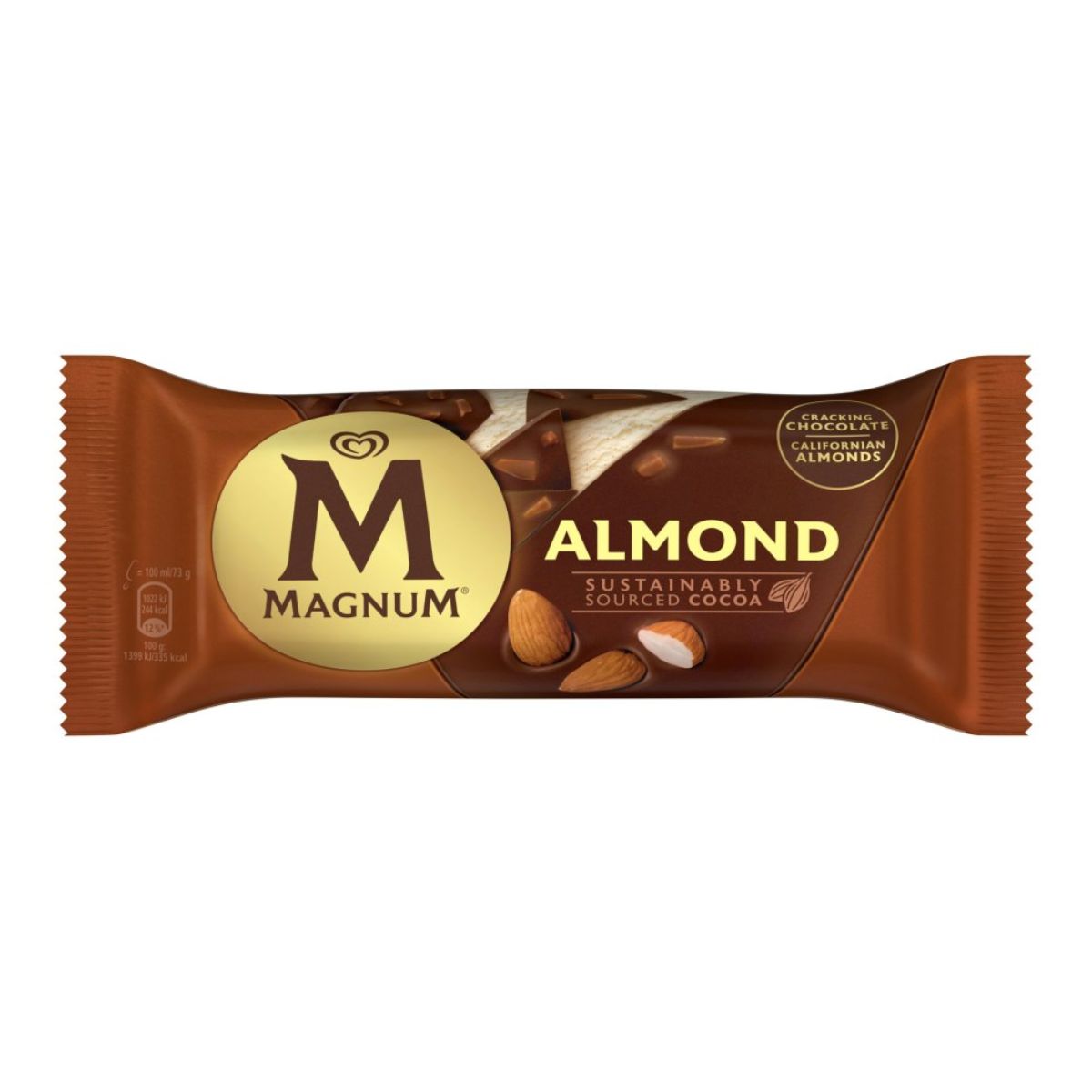 Magnum - Ice Cream Stick Almond - 73g almond chocolate bar. Magnum - Ice Cream Stick Almond - 73g almond chocolate bar.