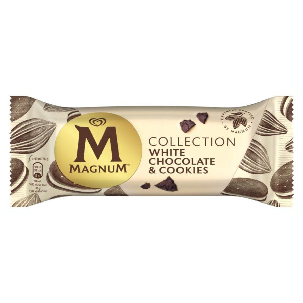 Magnum - White Chocolate & Cookies - 74g collection.