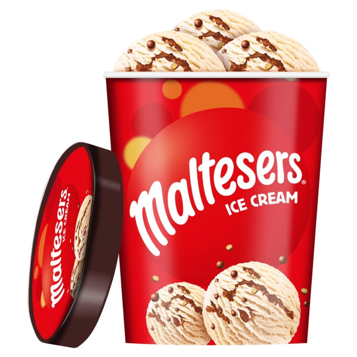 Maltesers - Chocolate Ice Cream Tub - 500ml ice cream in a cup.