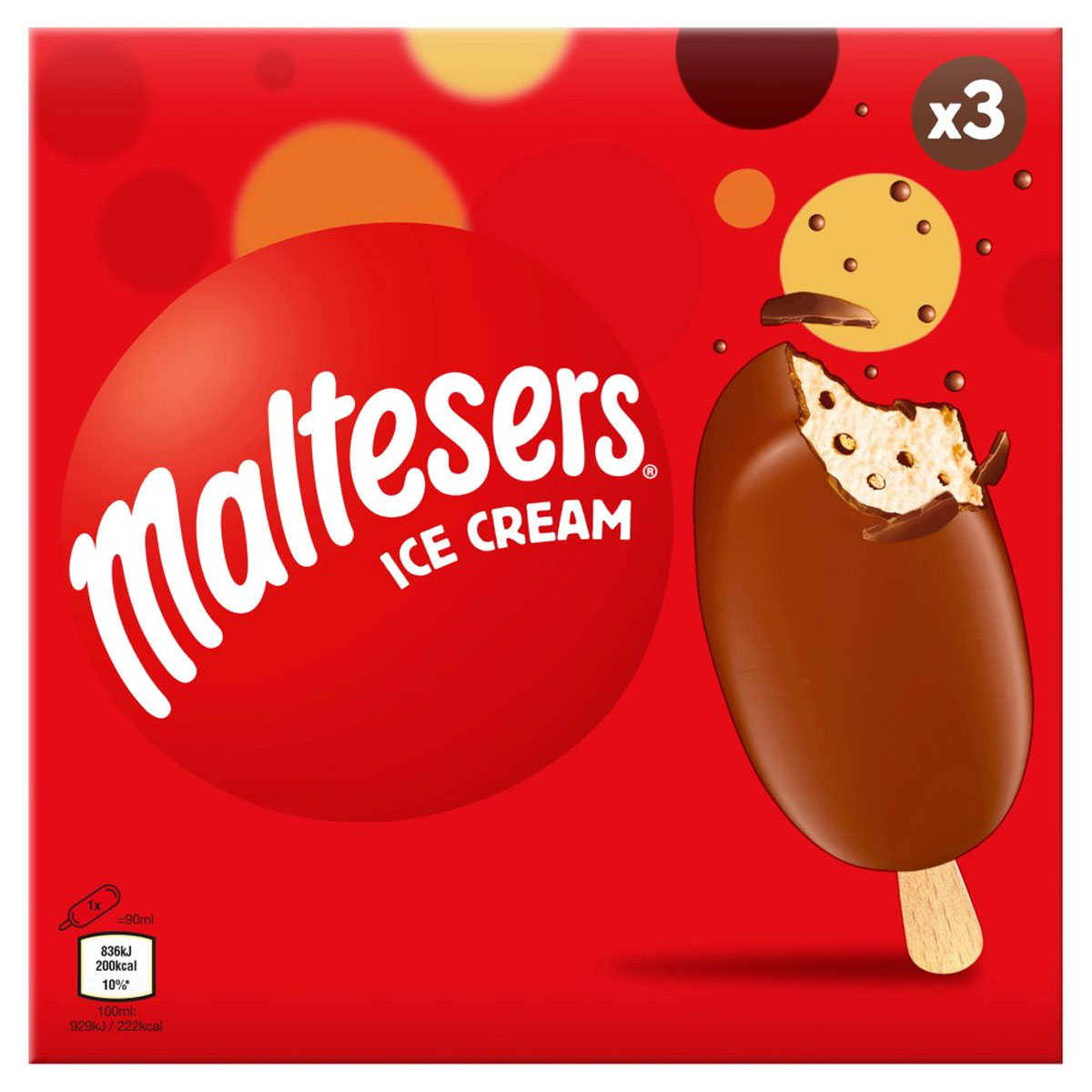 Maltesers - Ice Cream - 3 x 90ml - Continental Food Store