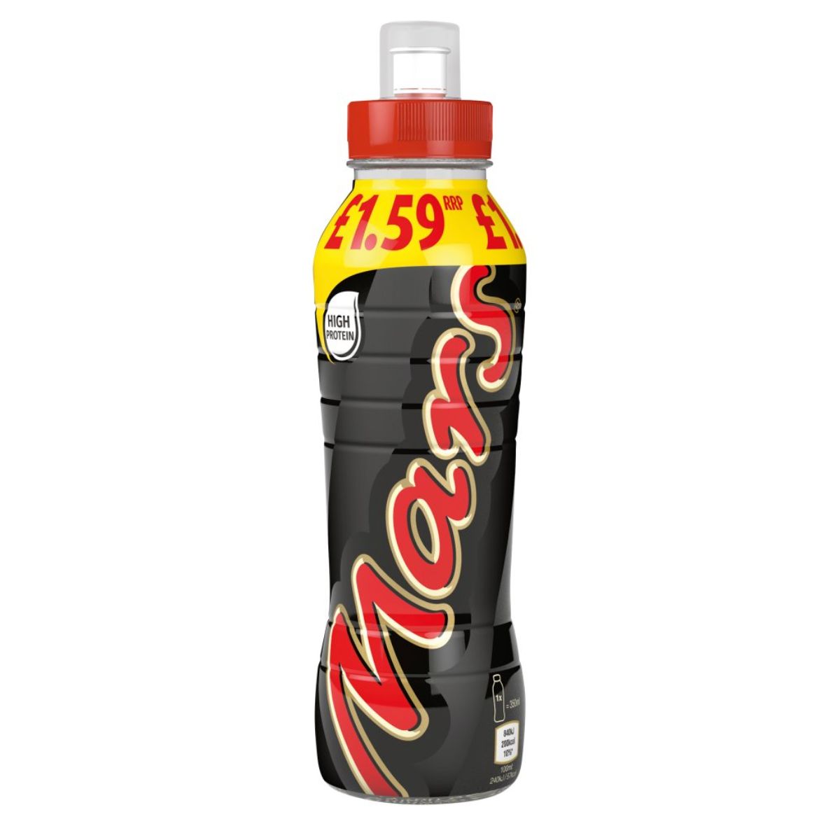 A bottle of Mars - Chocolate Milk Shake Drink - 350ml on a white background.