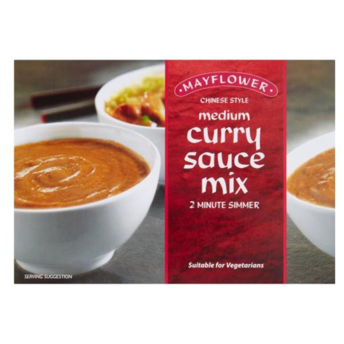 A box of Mayflower - Chinese Style Medium Curry Sauce Mix - 255g.