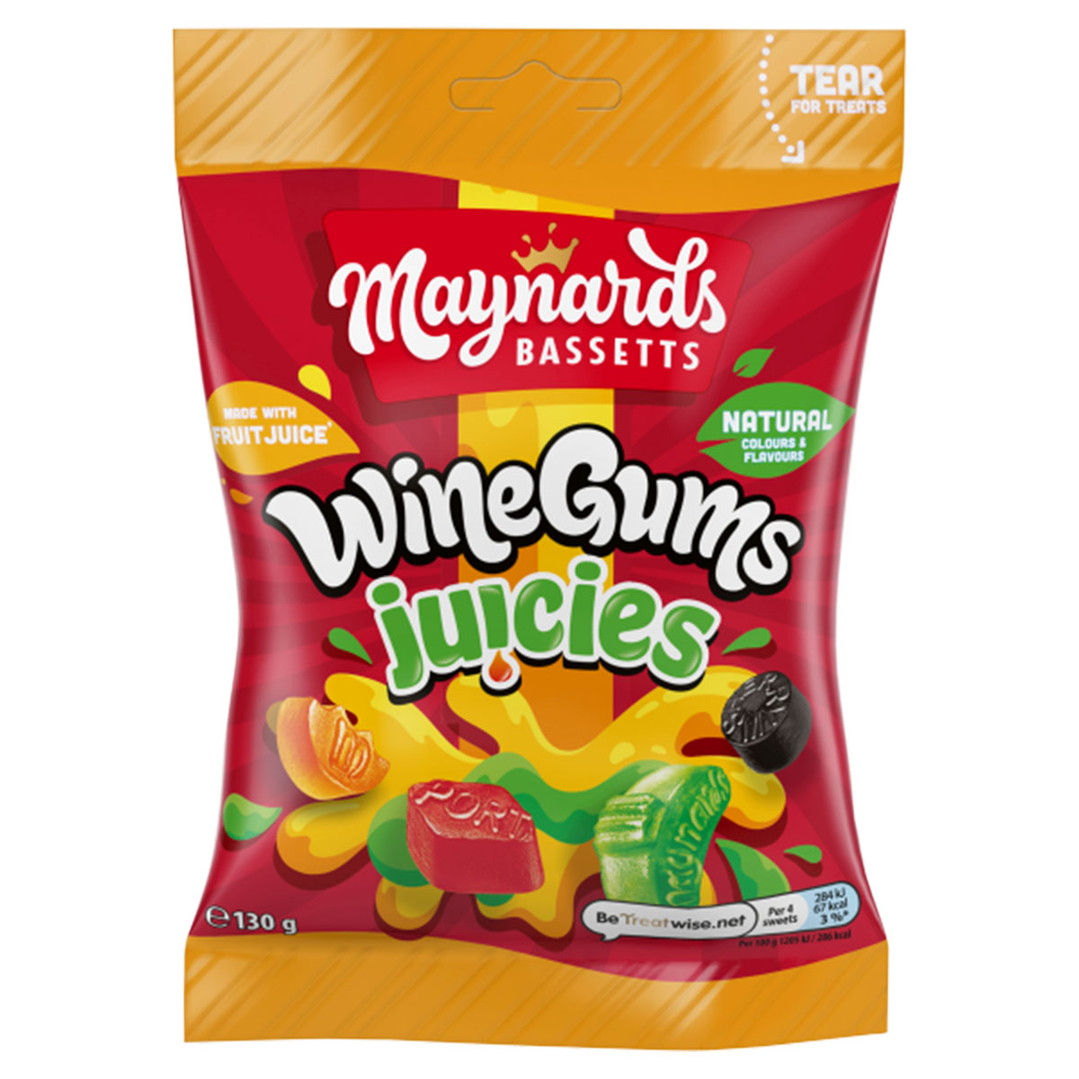 Maynards - Bassetts Wine Gums Juices - 130g - Continental Food Store Maynards - Bassetts Wine Gums Juices - 130g - Continental Food Store