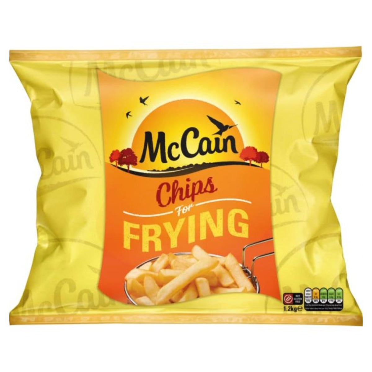 McCain - Chips For Frying - 1.2kg on a white background.