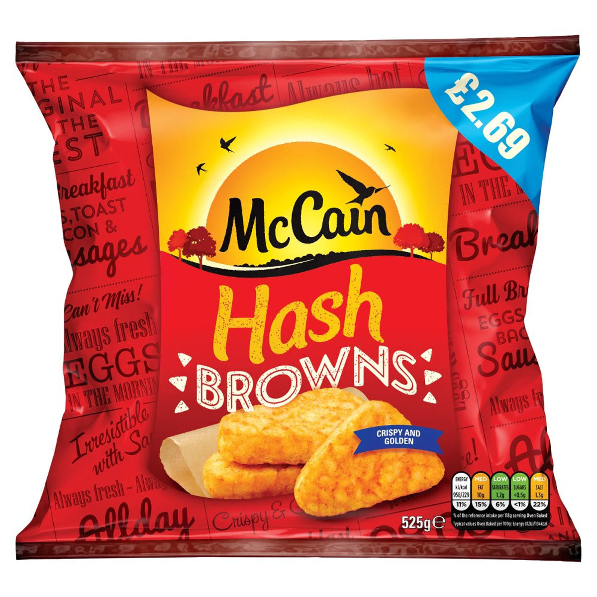 McCain - Hash Browns - 525g - Continental Food Store