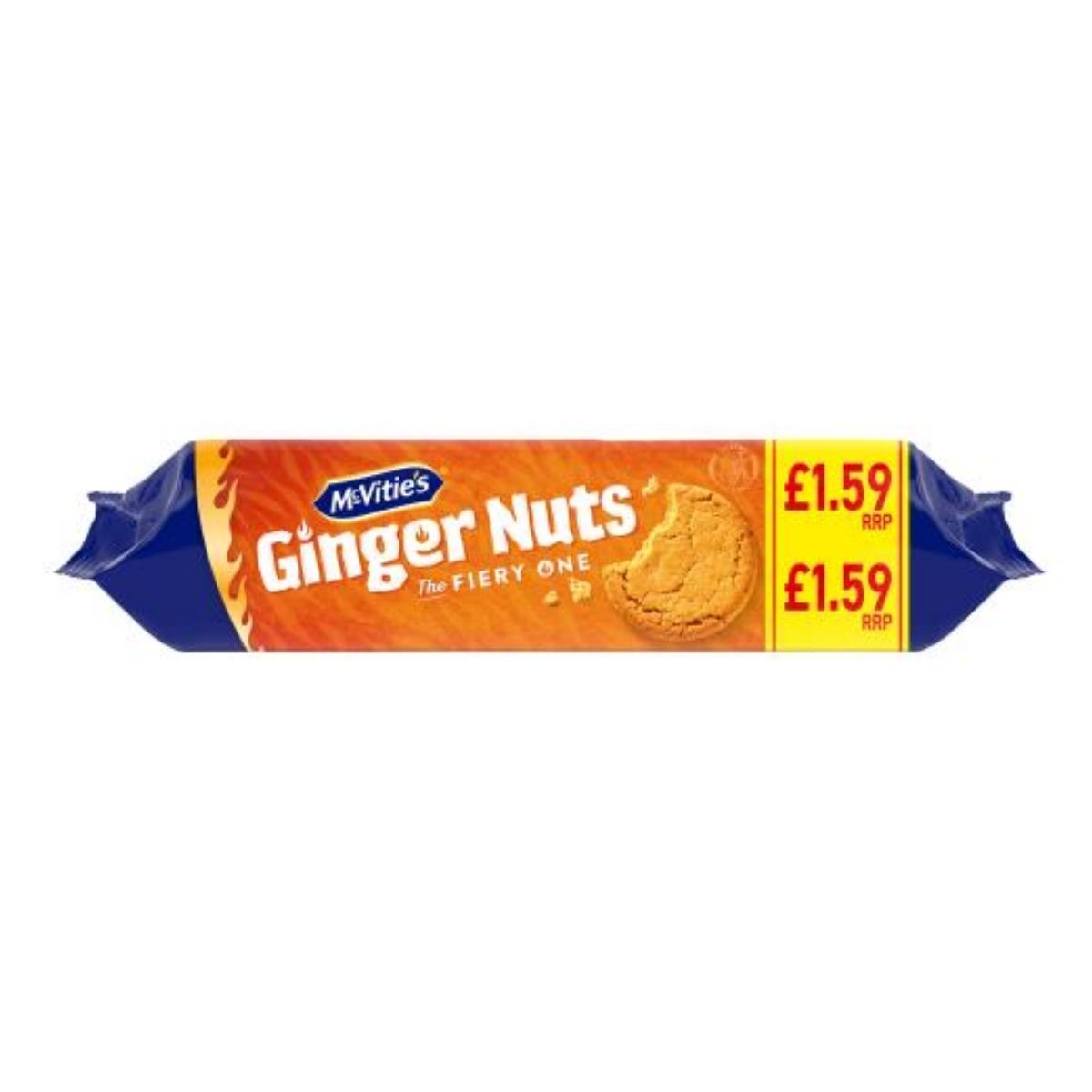 McVities - Ginger Nuts - 250g on a white background.