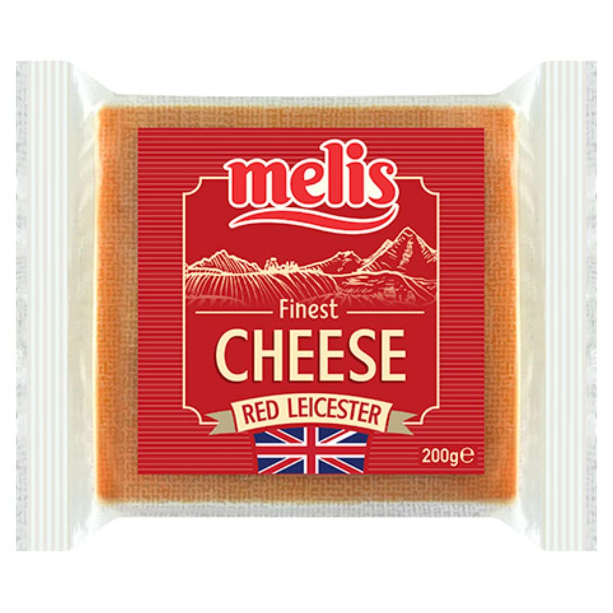 Melis's finest Cheese Red Leicester - 200g. Melis's finest Cheese Red Leicester - 200g.