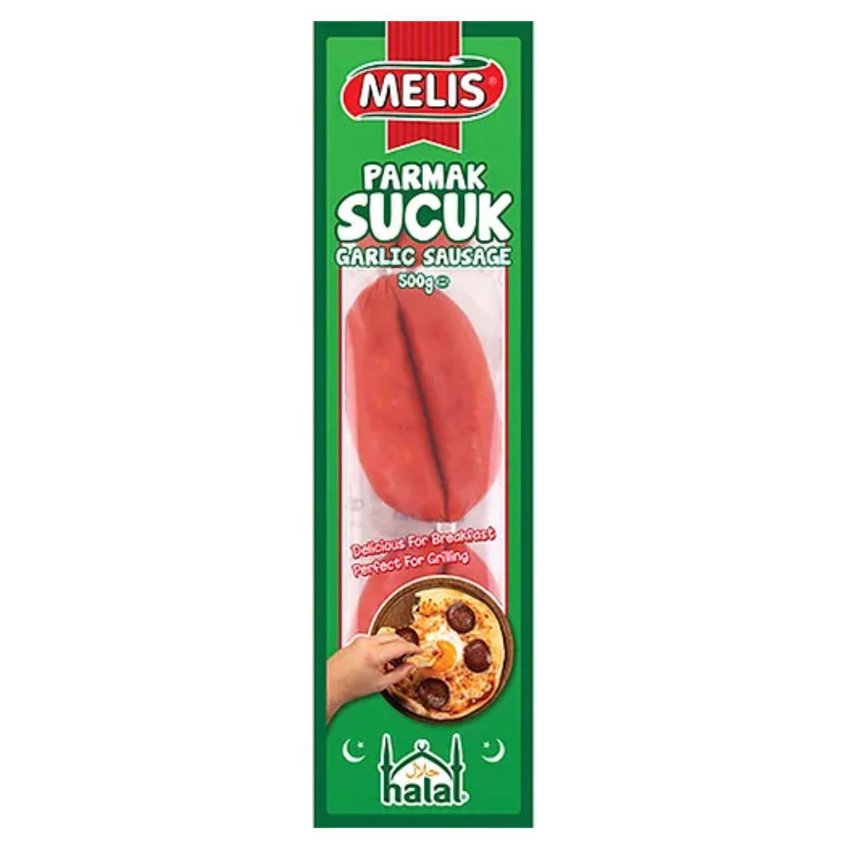 Melis's Parmak Sucuk Garlic Sausage - pack of 2.