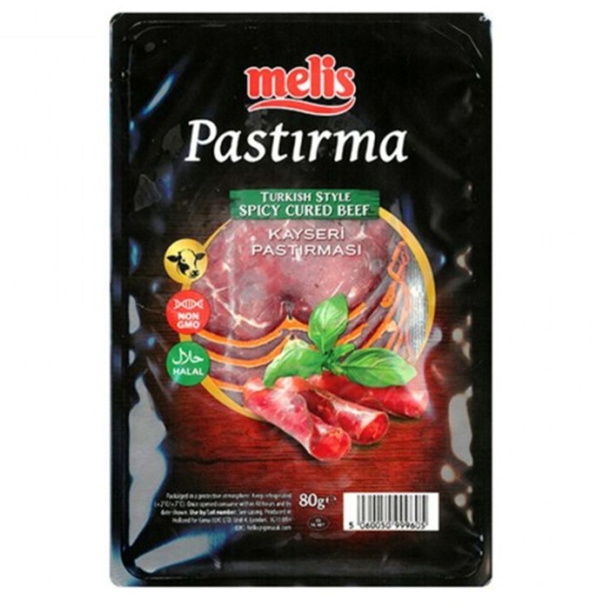 Melis - Pastirma Spicy Cured Beef Slices - 80g