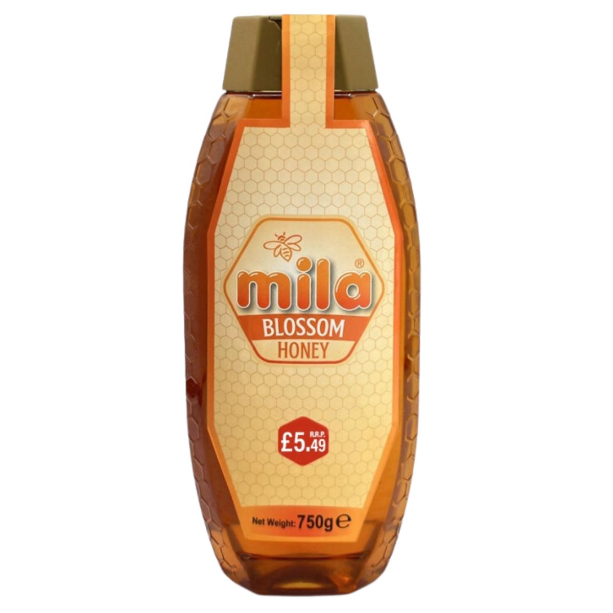 Bottle of Mila - Blossom Honey - 750g, priced at £5.49. Bottle of Mila - Blossom Honey - 750g, priced at £5.49.