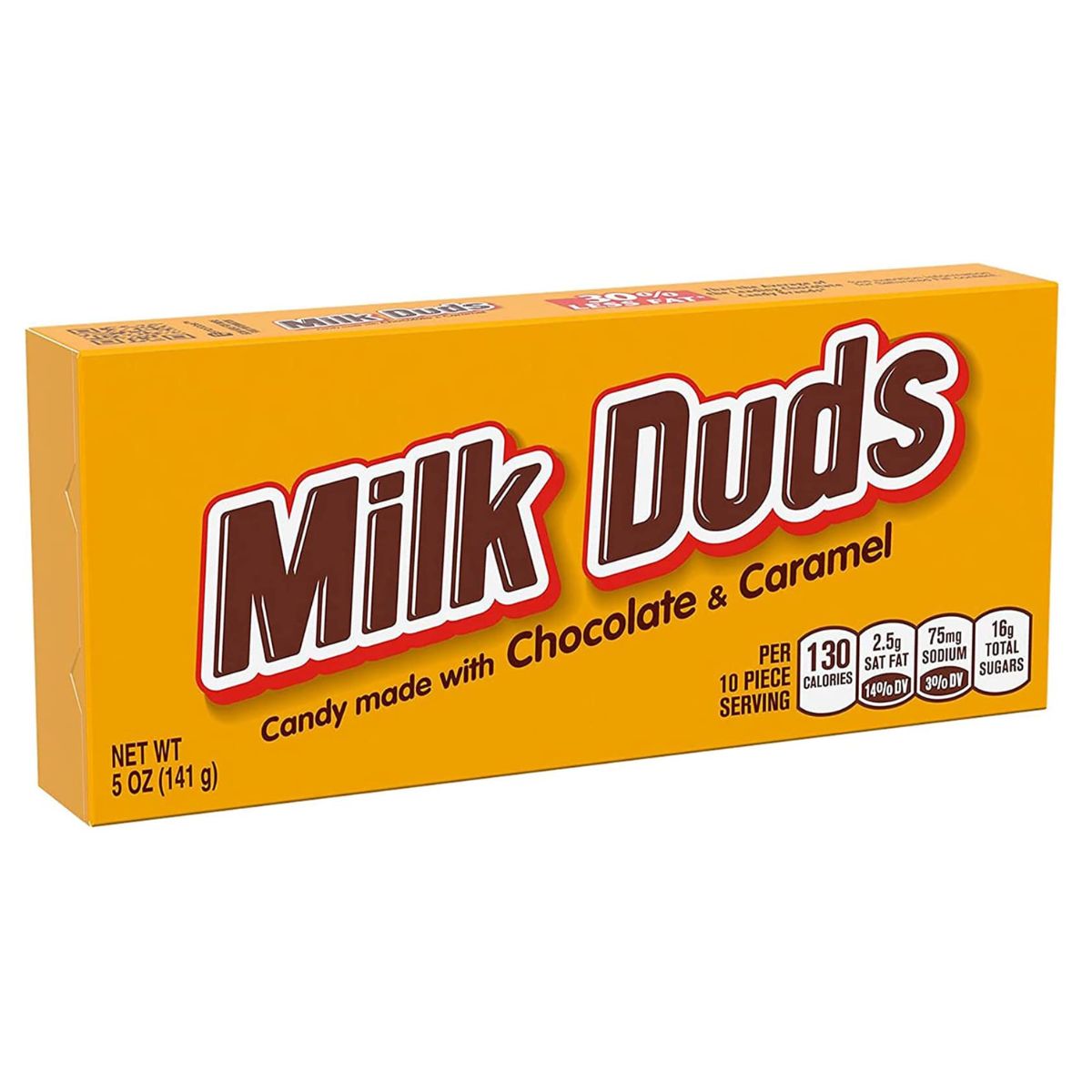 Milk Duds - Caramel Chocolate Candy - 141g. Milk Duds - Caramel Chocolate Candy - 141g.
