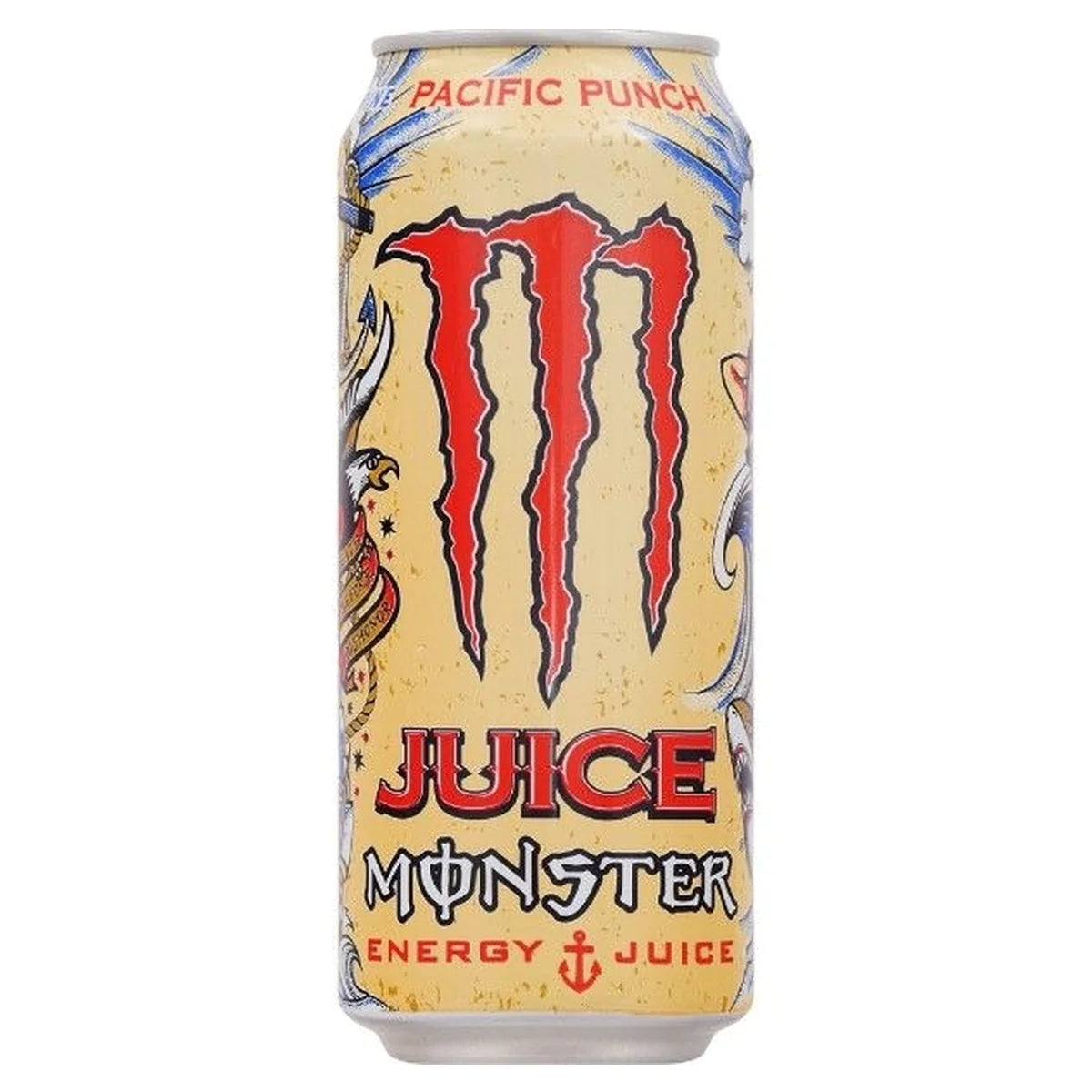 A can of Monster - Pacific Punch Energy Drink - 500ml. A can of Monster - Pacific Punch Energy Drink - 500ml.