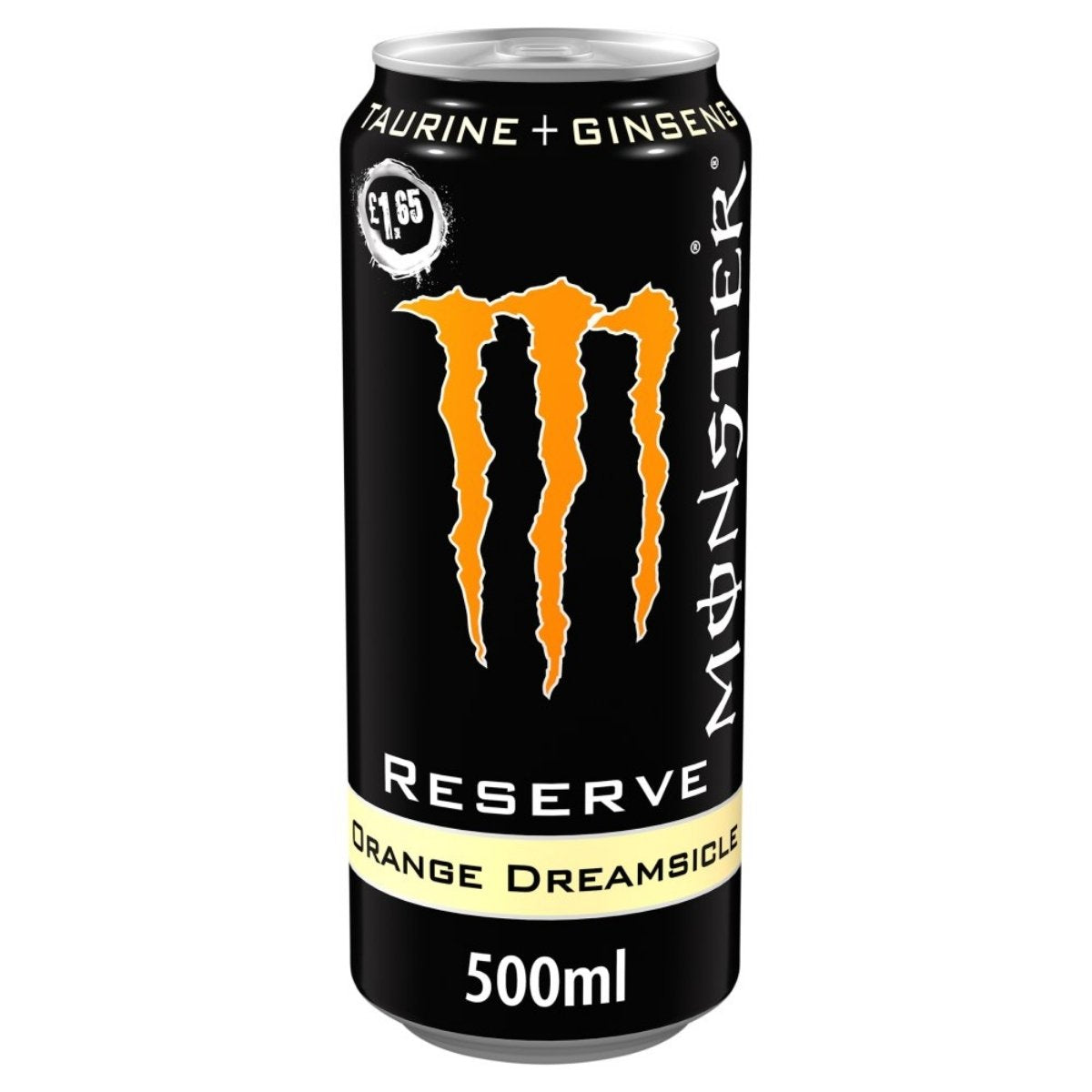 Experience the Monster - Reserve Orange Dreamsicle in a 500ml can for £1.65, infused with energizing taurine and ginseng for a vital boost. Experience the Monster - Reserve Orange Dreamsicle in a 500ml can for £1.65, infused with energizing taurine and ginseng for a vital boost.
