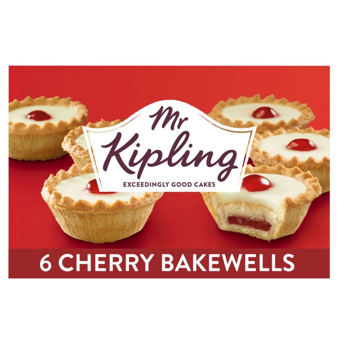 Mr Kipling - Cherry Bakewell Tarts - 6pcs
