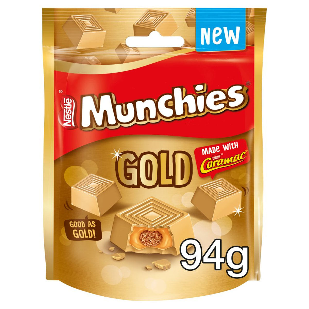 Munchies - Gold Caramel Flavour Sharing Bag - 94g - Continental Food Store Munchies - Gold Caramel Flavour Sharing Bag - 94g - Continental Food Store