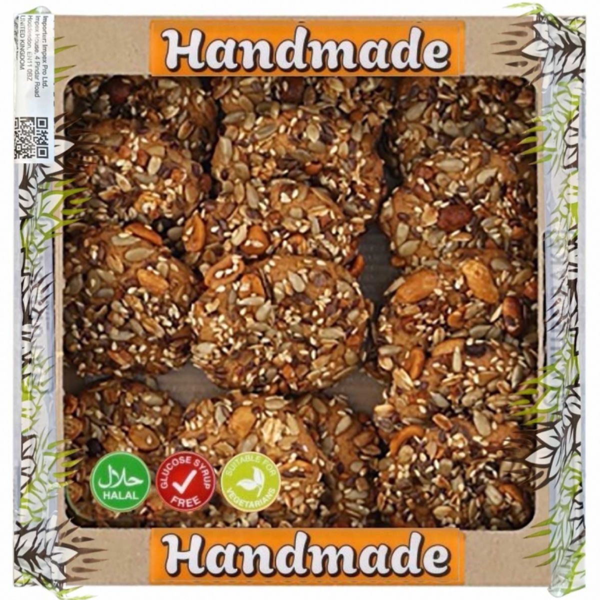A box of Nature - Hand Made Cookies Mix Seeds - 260g with nuts and seeds.