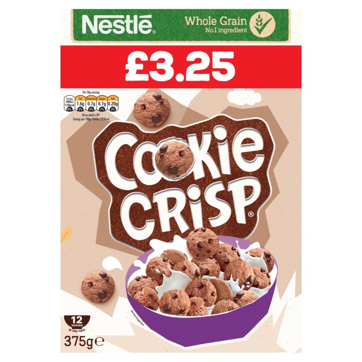 Nestle - Cookie Crisp - 375g - 325g Nestle - Cookie Crisp - 375g - 325g