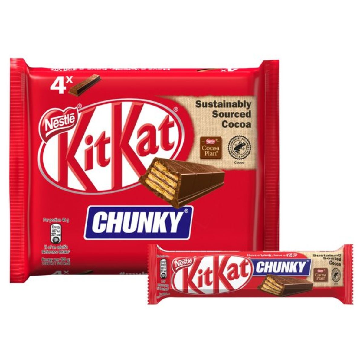Nestle - Kitkat Chunky - 4 Snack Bar.