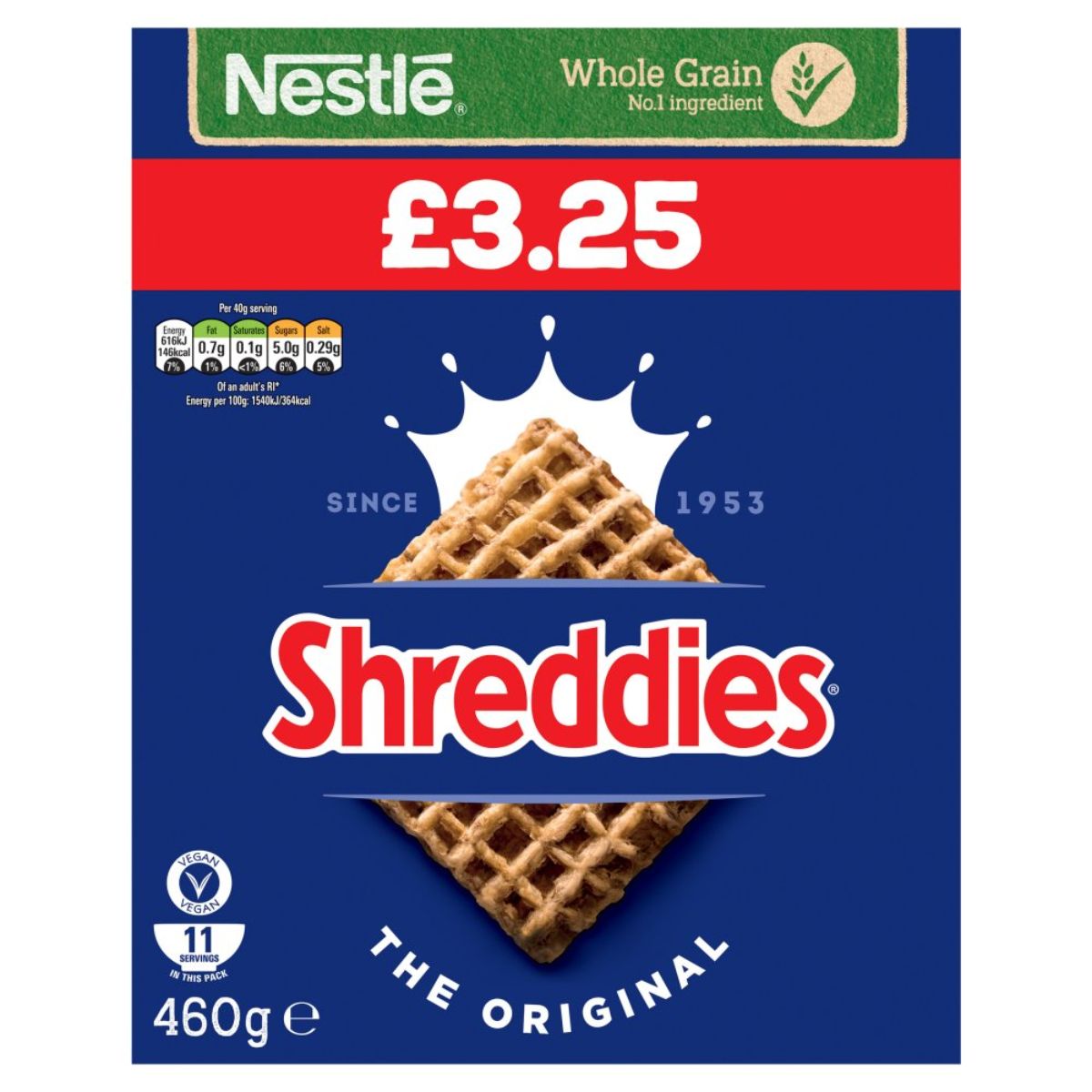 A box of Nestle - Shreddies - 460g.
