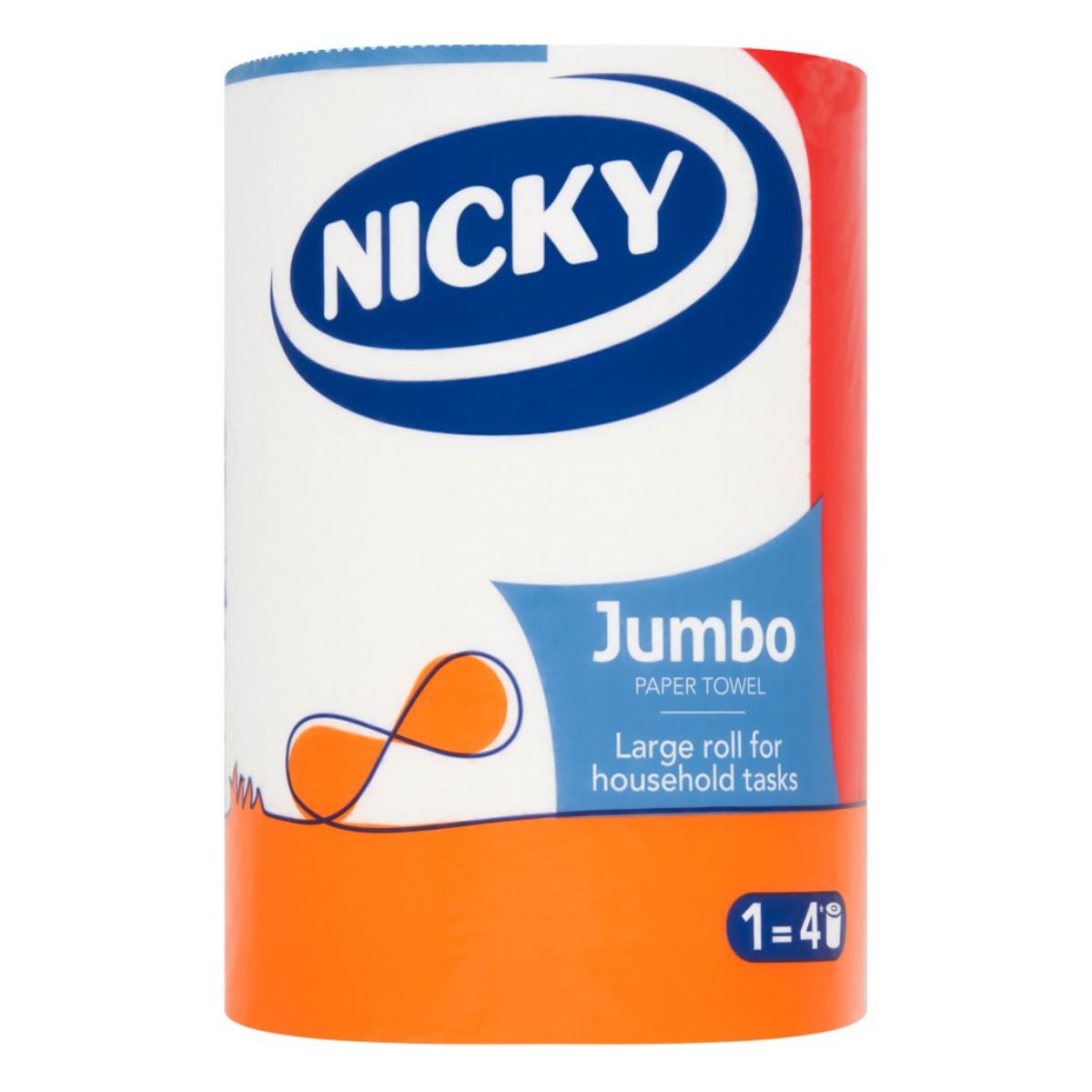 Nicky - Jumbo Paper Towel - 1pcs on a white background.