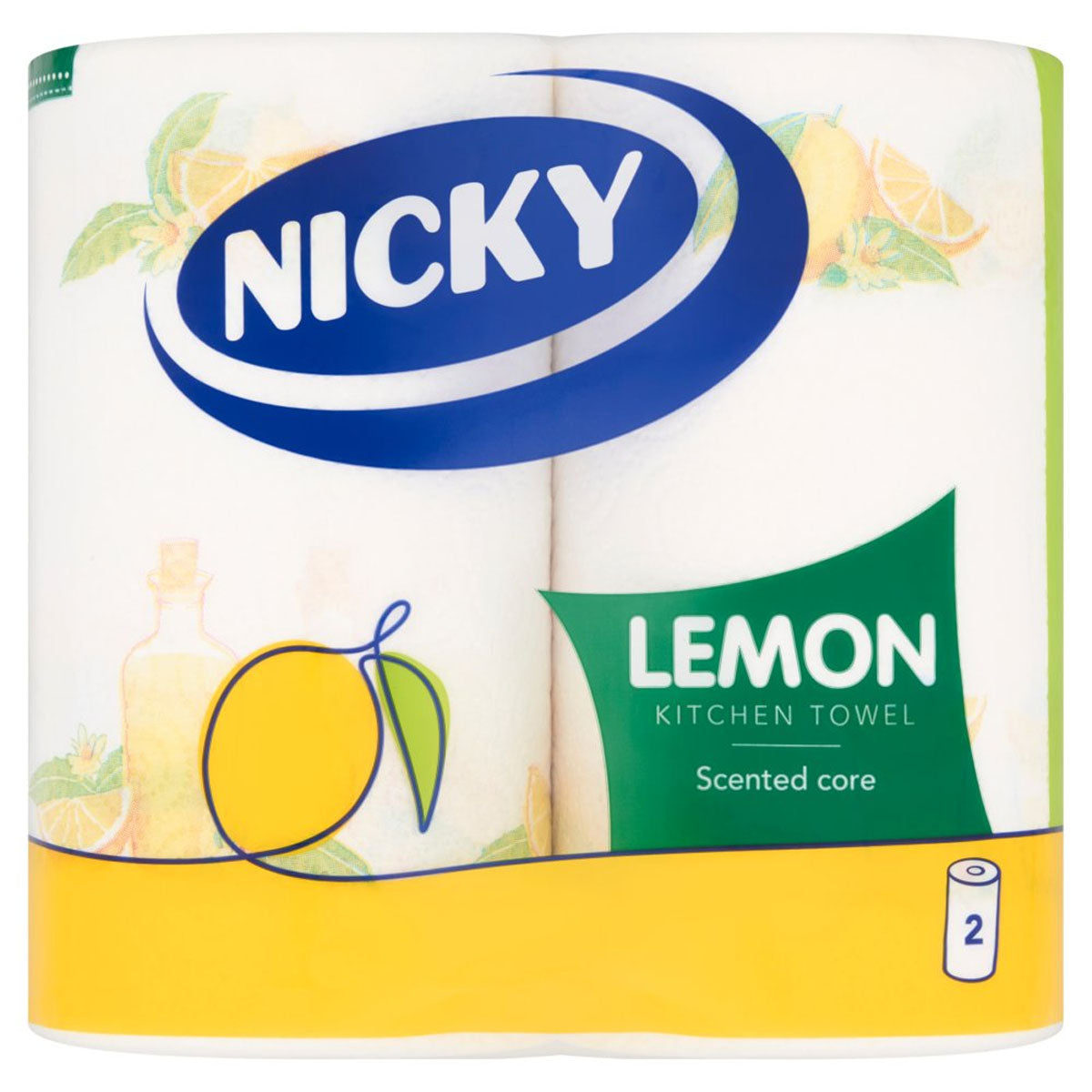 Nicky - Lemon Kitchen Towel - 2 Rolls - Continental Food Store Nicky - Lemon Kitchen Towel - 2 Rolls - Continental Food Store