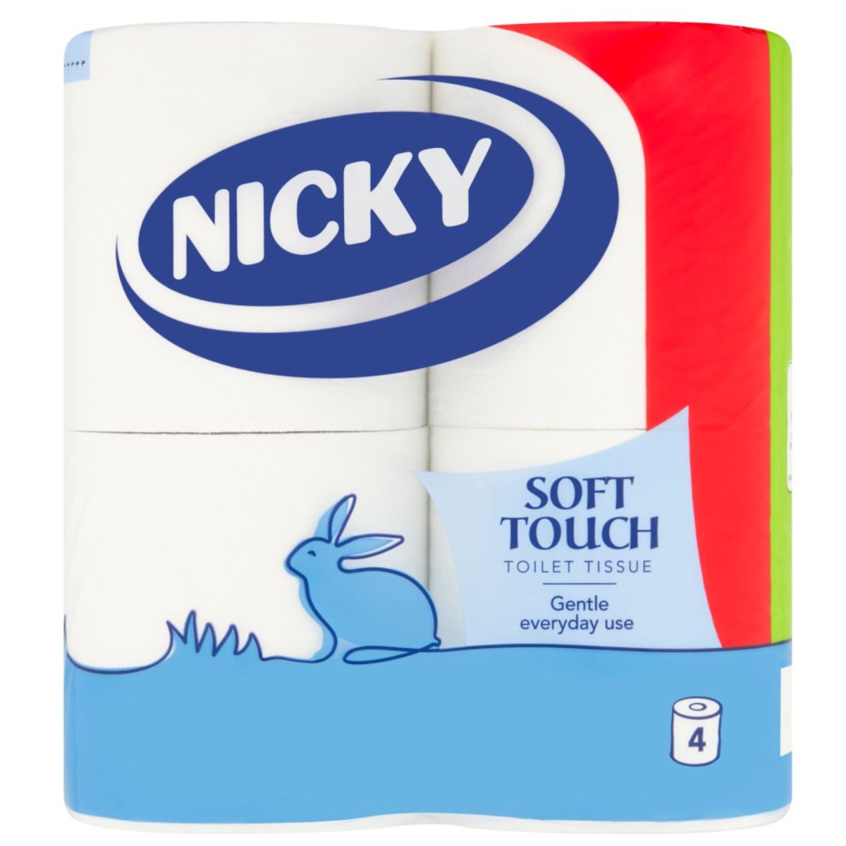 Nicky - Soft Touch Toilet Tissue - 4pcs toilet paper.