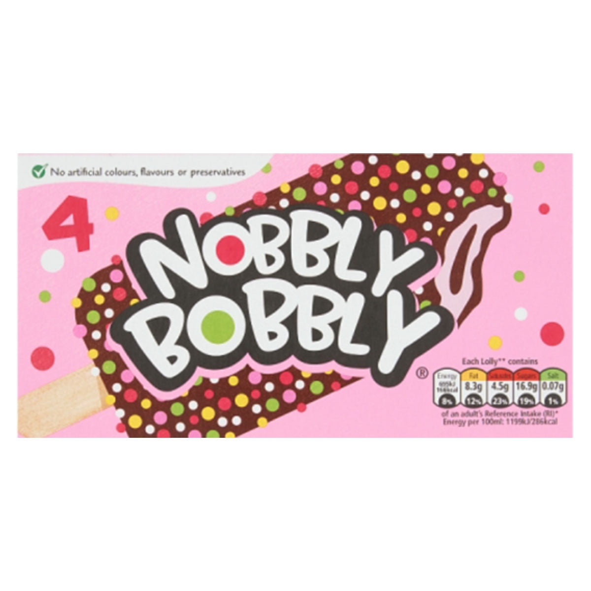 Nobbly Bobbly ice cream bar.
