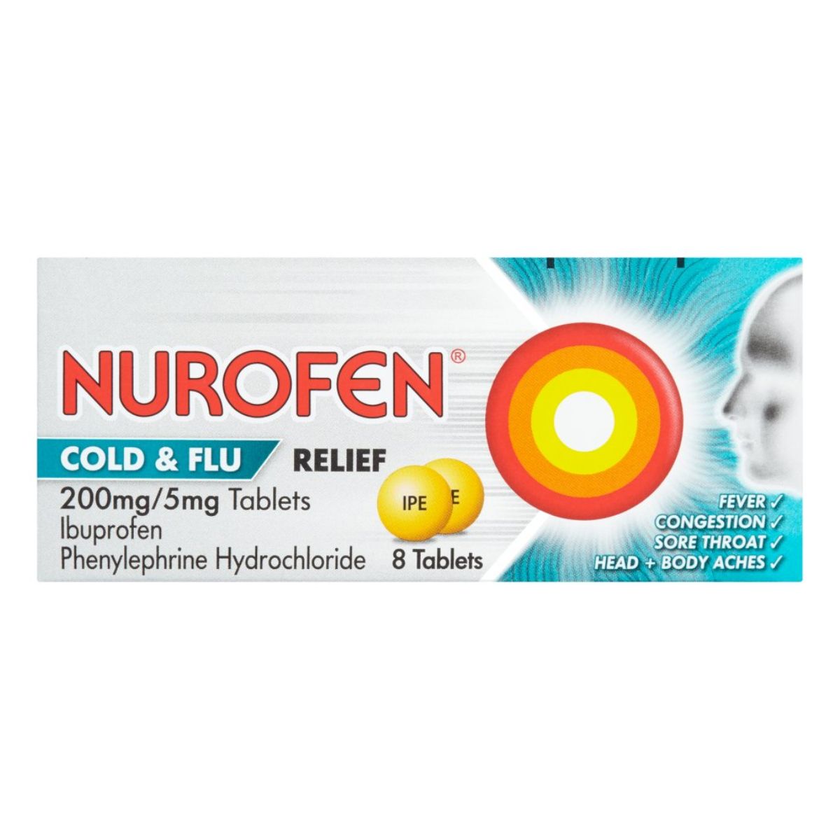 Nurofen - Cold & Flu Relief Tablets - 8 Tablets Nurofen - Cold & Flu Relief Tablets - 8 Tablets