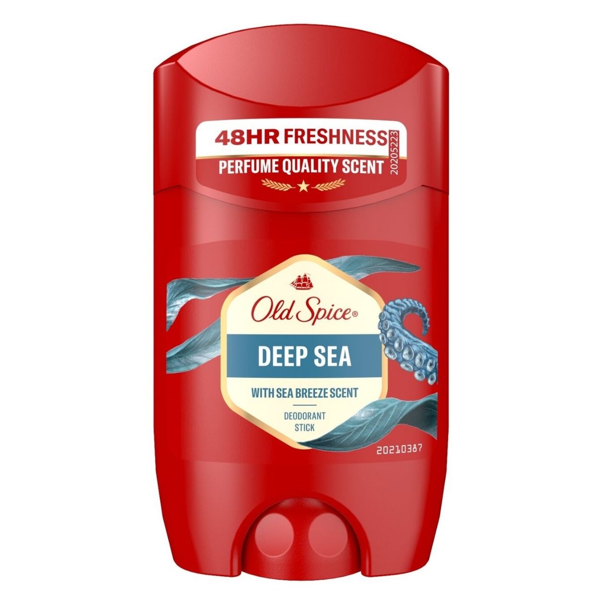 Old Spice Deep Sea With Sea Breeze Scent Deodorant Stick (50ml) provides 48-hour freshness, with a blue wave and tentacle label design for lasting confidence. Old Spice Deep Sea With Sea Breeze Scent Deodorant Stick (50ml) provides 48-hour freshness, with a blue wave and tentacle label design for lasting confidence.