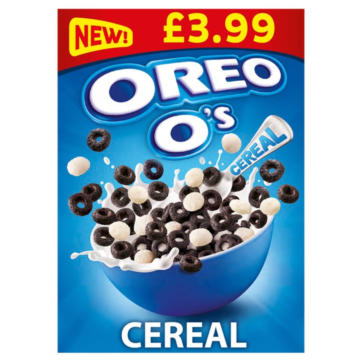 Oreo - O's Cereal - 5x320g cereal box. Oreo - O's Cereal - 5x320g cereal box.