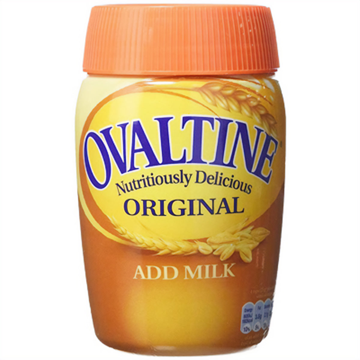 A jar of Ovaltine - Original - 800g add milk. A jar of Ovaltine - Original - 800g add milk.