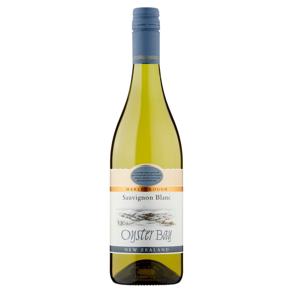 A bottle of Oyster Bay - Marlborough Sauvignon Blanc (13.0% ABV) - 750ml on a white background. A bottle of Oyster Bay - Marlborough Sauvignon Blanc (13.0% ABV) - 750ml on a white background.