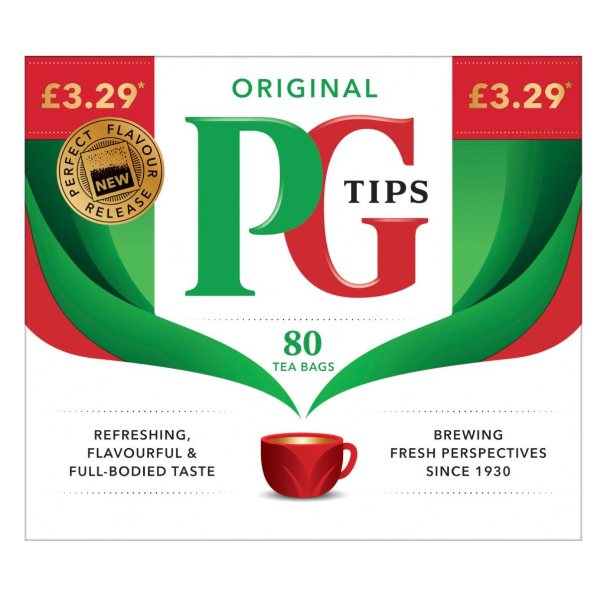 Original PG Tips tea bags. Original PG Tips tea bags.